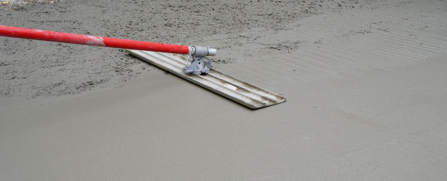 new wet concrete and a bull float texarkana ar