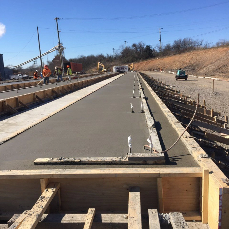 finished concrete work of road texarkana ar