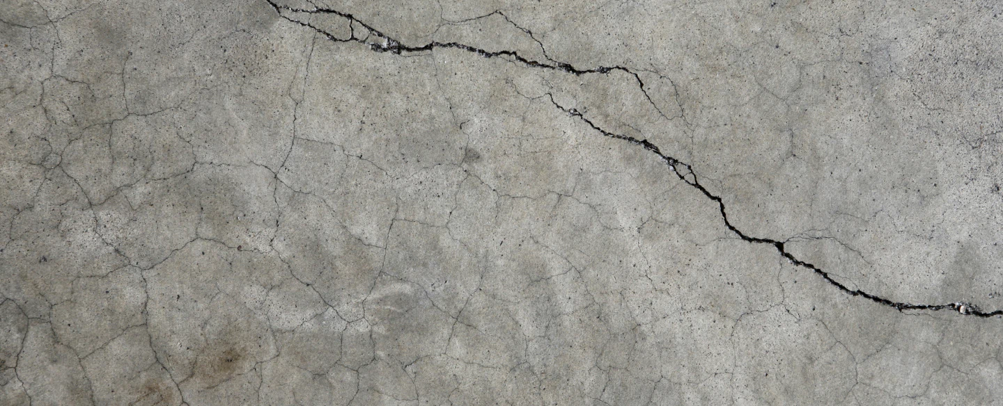 cracked concrete